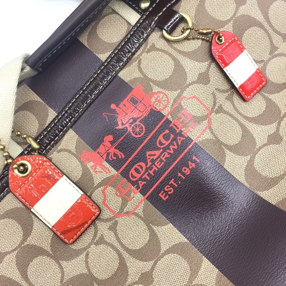 NWT Coach Canvas Tote Bag - Picture 7 of 12